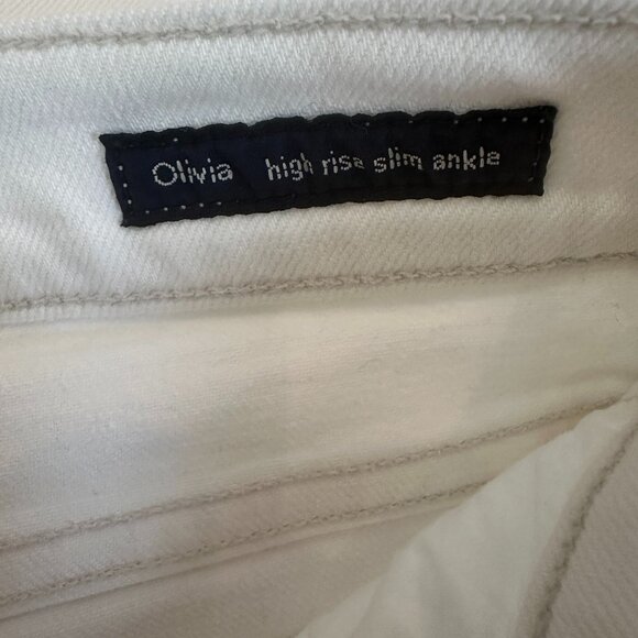 CITIZEN of HUMANITY High Rise Slim Ankle White Jeans - Size 26 - Picture 9 of 14